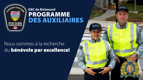 Deux bénévoles des auxiliares de la GRC